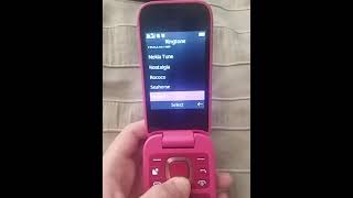 Nokia 2660 Flip startup and shutdown and ringtones.