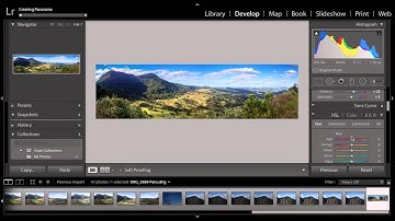 How to make a panorama in Adobe Lightroom tutorial
