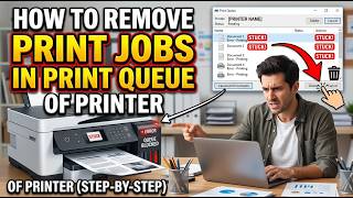 How to Remove Print Jobs in Print Queue of Printer | Clear Printer Queue | Ninja PC
