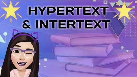 Hypertext and Intertext