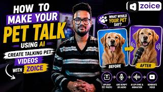 How to Make Your Pet Talk Using AI | Create Talking Pet Videos with Zoice screenshot 4