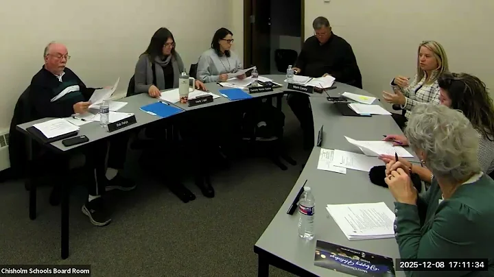 Regular School Board Meeting - December 8, 2025