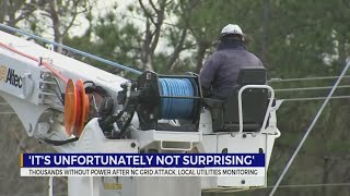 Thousands without power after North Carolina grid attack, local authorities monitoring
