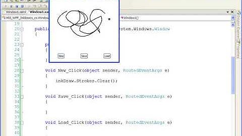 Win Video WPF Ink Basics
