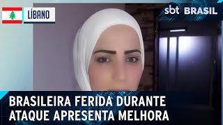 Brasileira ferida durante bombardeio no Líbano apresenta melhora | SBT Brasil (05/06/24)