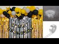Black & Gold Theme Balloon Decoration for Male