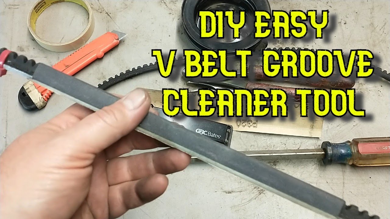 Easy Homemade V-Belt Groove Cleaner