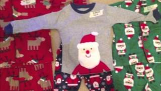 Matching Family Christmas Pajamas For Kids With Adult Mens Women to Childrens Footed PJs