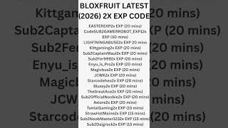 ALL Working Blox Fruits Codes May 2026: 10+ Hours of 2X EXP! 😱🚀