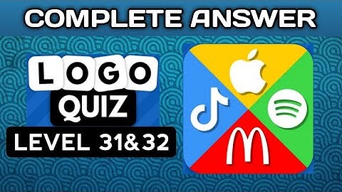 Logo Quiz 2023, level 31&32 complete answer. @brainitquizzes  #logoquiz