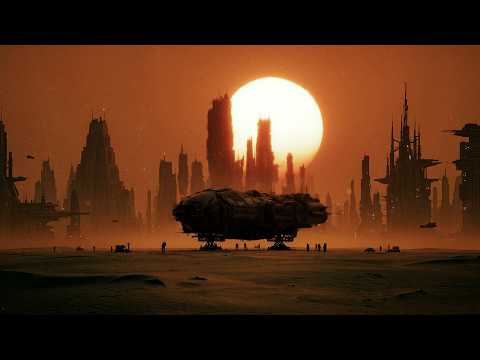 Cyberpunk Dystopian Ambient | The Outer Colony | Dark Sci-Fi Soundscape | Day & Night Cycle [4K]