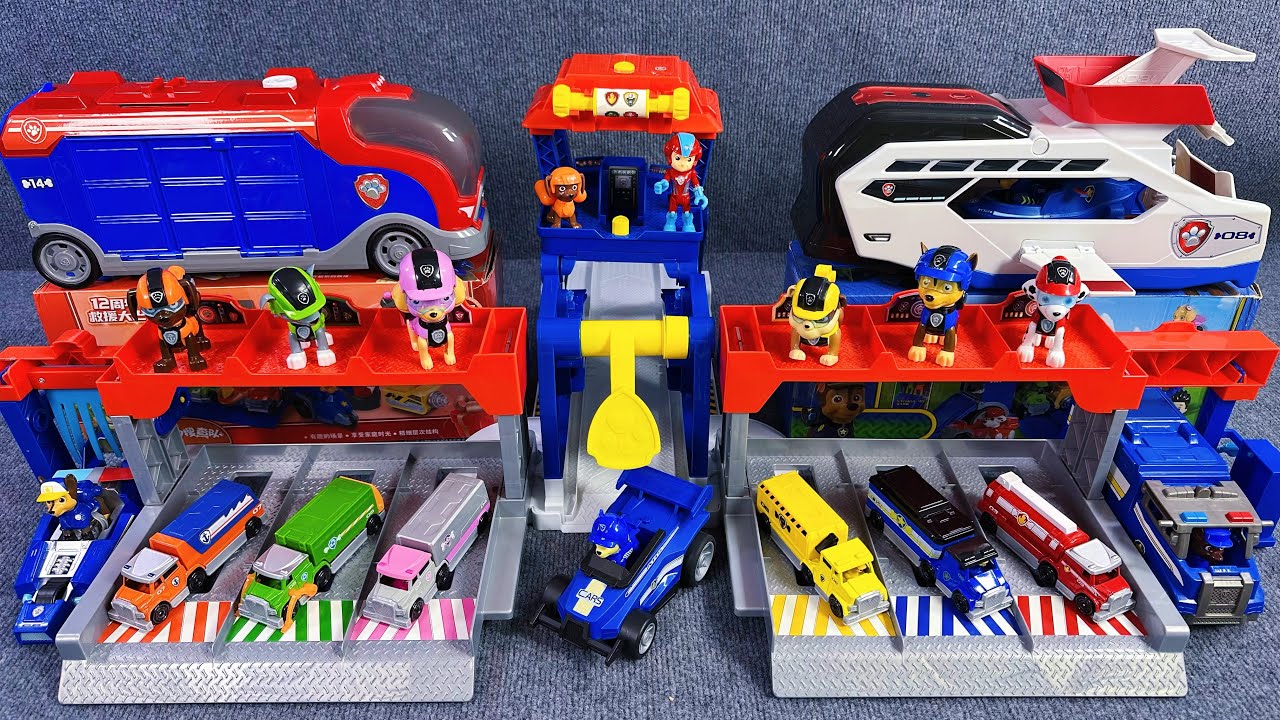 13 minutes of satisfying unboxing，The cool Paw Patrol Truck Stop Set ASMR | Review Toys