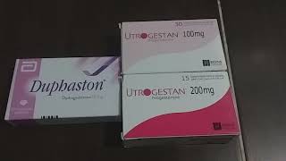 دواء دوفاستون و ايتروجيستان لعلاج الدورة الشهرية و المساعدة على الحمل (duphaston . utrogestan)