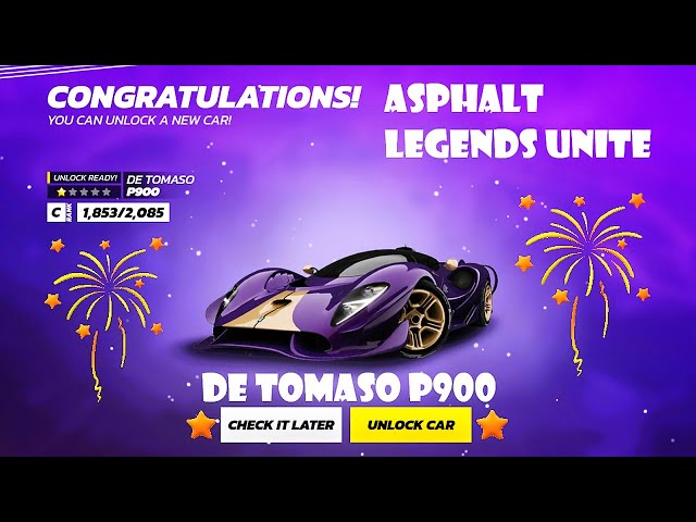 De Tomaso P900 | Car | Unlock and Upgrade | Asphalt Unite