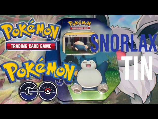 SNORLAX* Pokémon GO Tin Opening - YouTube