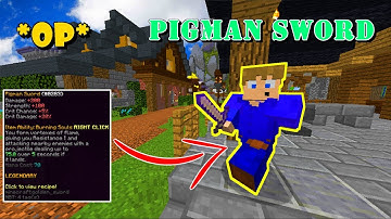 FIRST PLAYER WITH *OP* PIGMAN SWORD?: MINECRAFT HYPIXEL SKYBLOCK  [1]