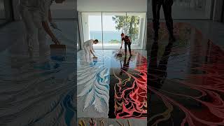 ANGEL PEARL vs DEMON INFERNO FLOOR IS INSANE! 😱👼🔥✨Luxury Epoxy Transformation