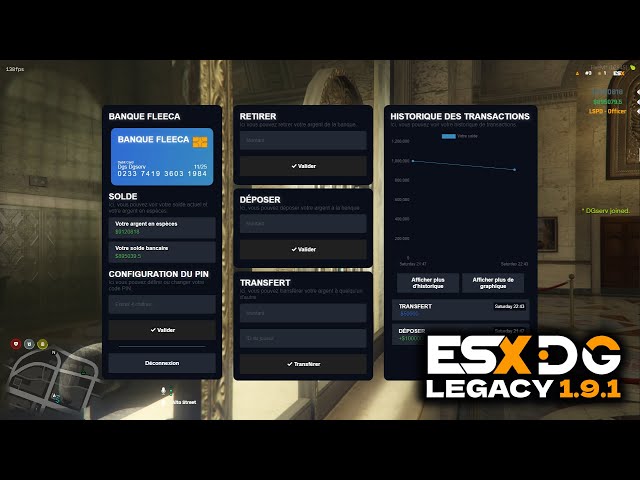 Base FiveM ESX-Legacy 1.9.4 Système Banque - YouTube