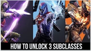 Destiny How To Unlock The Subclass For Hunter, Titan, Warlock - Gameplay