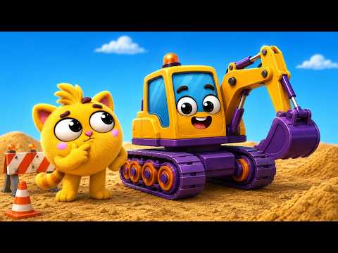 ¿Qué Hace una Excavadora? | Diversión con Vehículos de Construcción para Niños