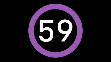 59-Second Countdown Timer - Dark Background + Circular Progress Bar + Ending Sound
