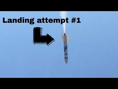 Model Rocket Landing Attempt #1