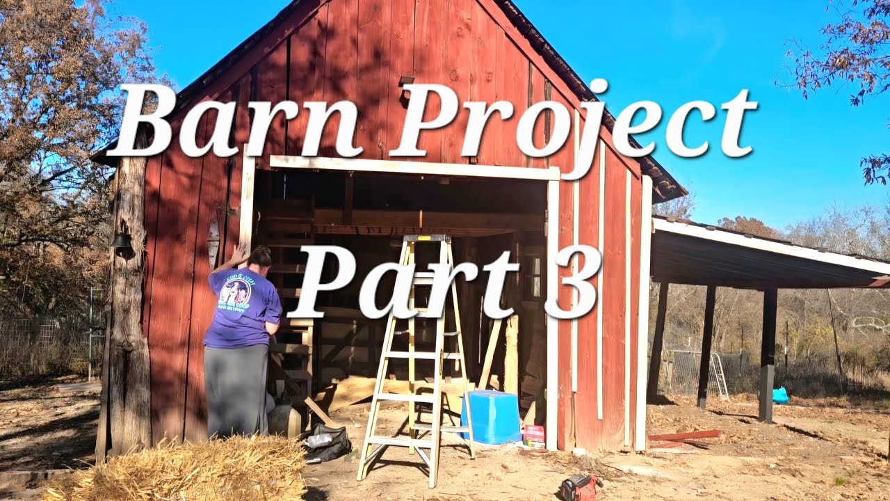 Barn Project Part 3! - YouTube