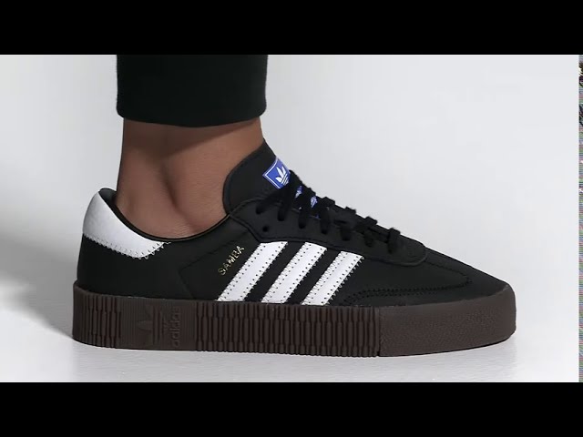 académico mezcla familia Onfeet Adidas Sambarose Black White (B28156) Review | sneakers.by - YouTube