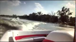 Epic Fail: Backie Chan Get Run Over By His Own Jet Ski During a Back Flip Attempt