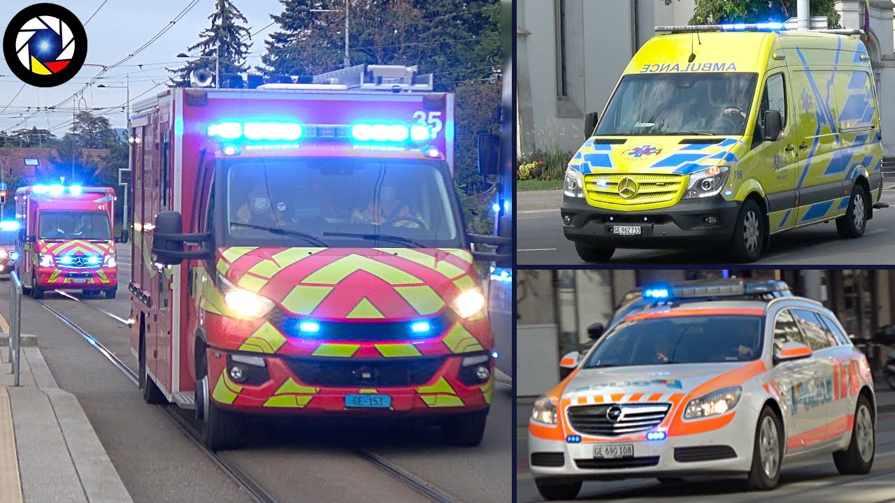 [COMPILATION] Geneva Emergency Services Responding