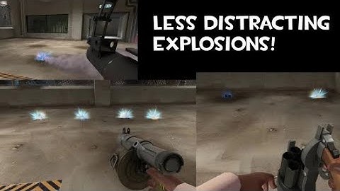 TF2: Less distracting explosions (with any custom hud and wont affect crosshair)