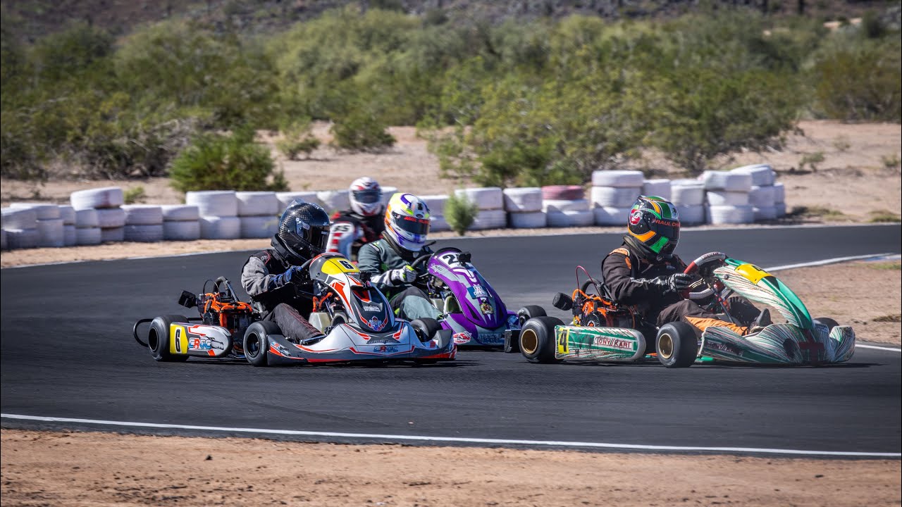 Going to the back at pkra…….masters heat race 2 