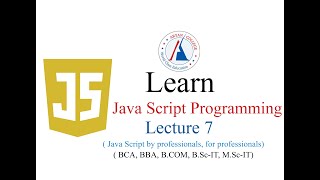 Java Script Lecture 7 (Loops In JavaScript)