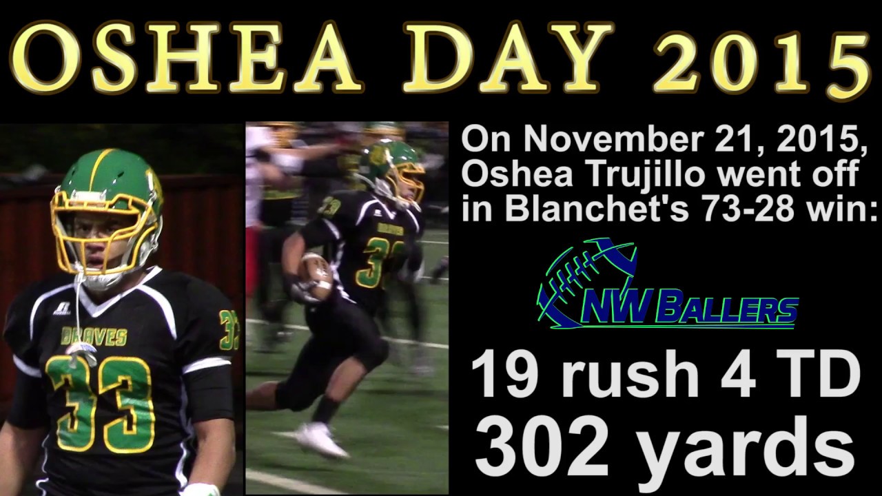 Flashback Friday: Oshea Trujillo - 302 yds 4 TD in 73-28 QtrFinal Win
