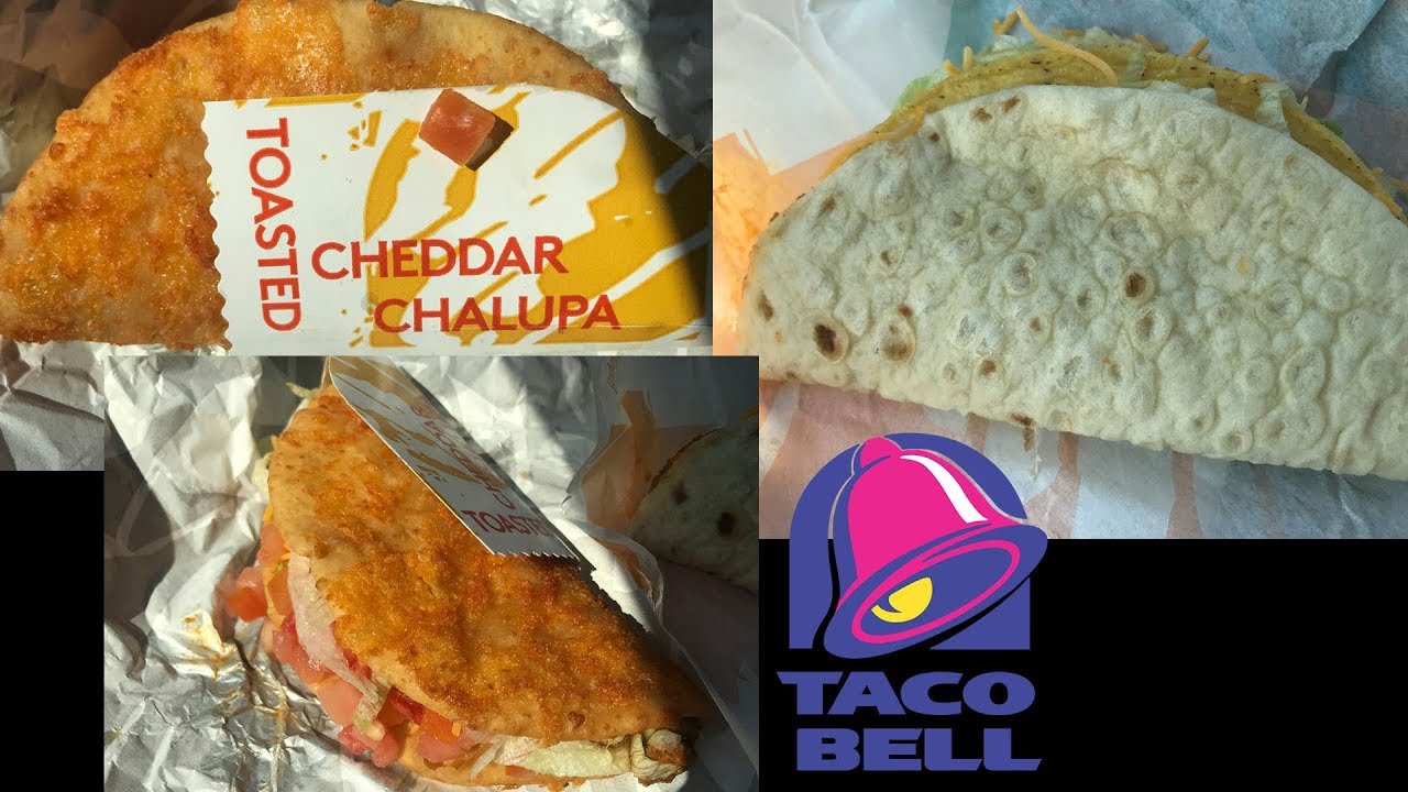 Taco Bell Toasted Cheddar Chalupa & Cheesy Gordita Crunch Review YouTube