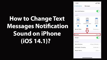 How to Change Text Messages Notification Sound on iPhone (iOS 14.1)?