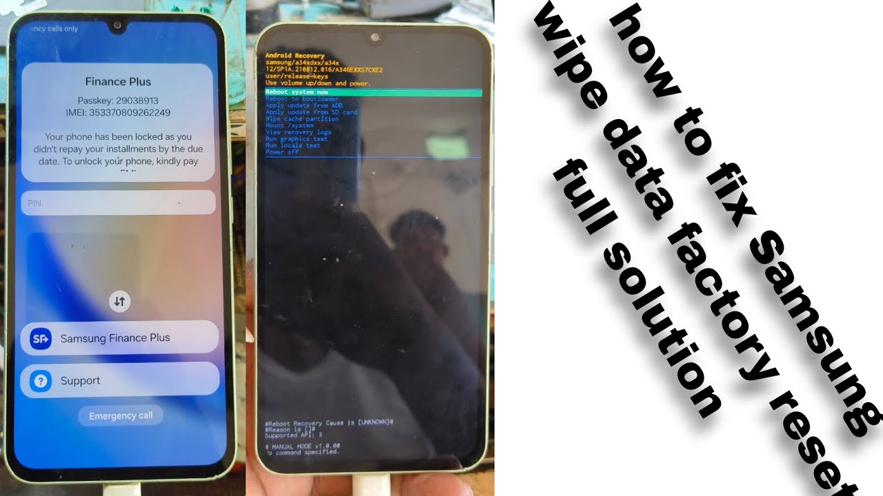 WIPE DATA FACTORY RESET NOT SHOWING SAMSUNG visual data 2