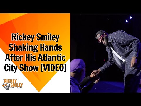 Rickey Smiley Shaking Hands After His Atlantic City Show