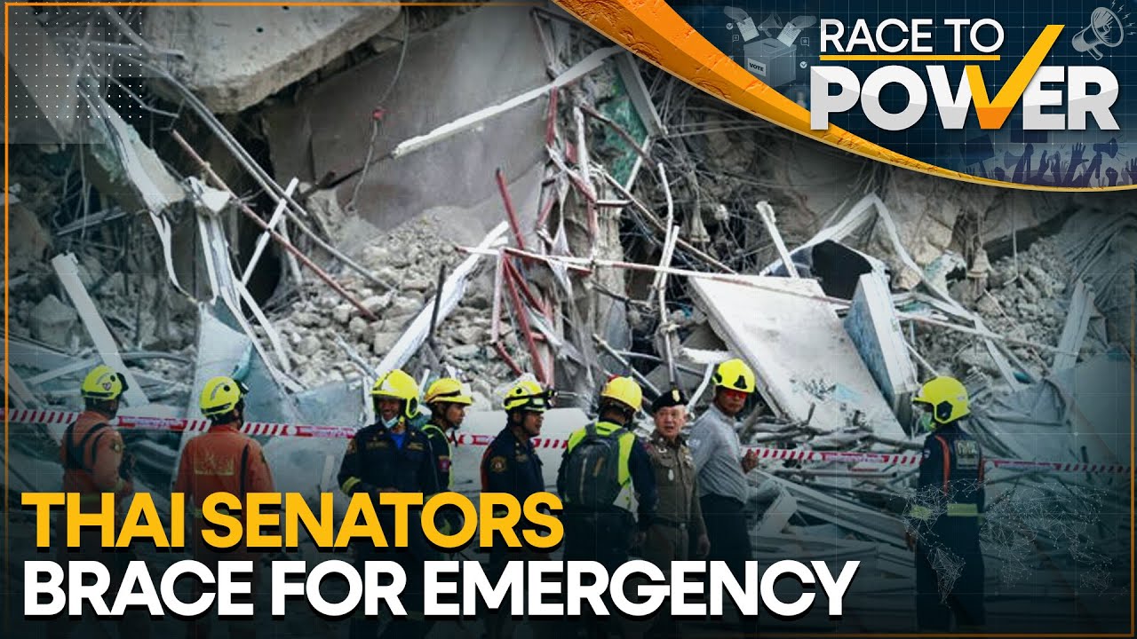 Thai Senators Wear Personal Protection Equipment in Parliament | Race to Power