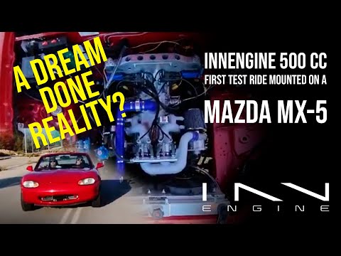 INNengine 500cc: first test ride mounted on a Mazda MX-5