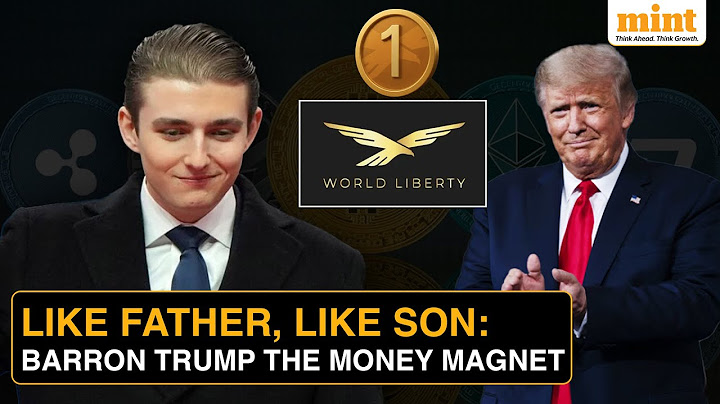 De tal palo, tal astilla: Barron Trump amasó una fortuna de 40 millones de dólares en criptomoned...