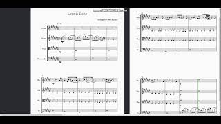 Love Is Gone By Slanderft. Dylan Matthew Arrangement For String Quartet