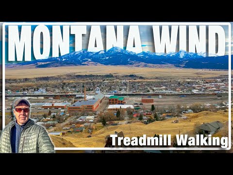 Wild Windy Walk in Livingston, Montana 🌬️ | December virtual walk from the Octagon House to Downtown
