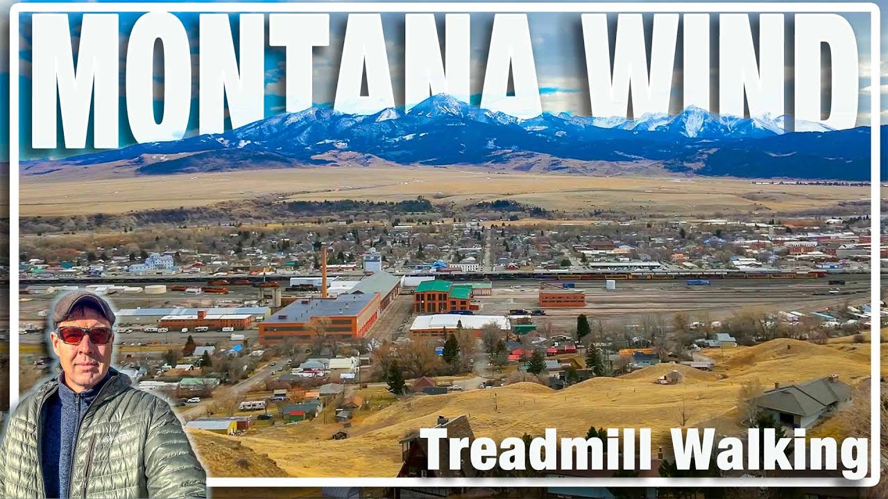 Прогулка по живописным окрестностям Ливингстона, штат Монтана 🌬️ | Виртуальная прогулка в декабре...