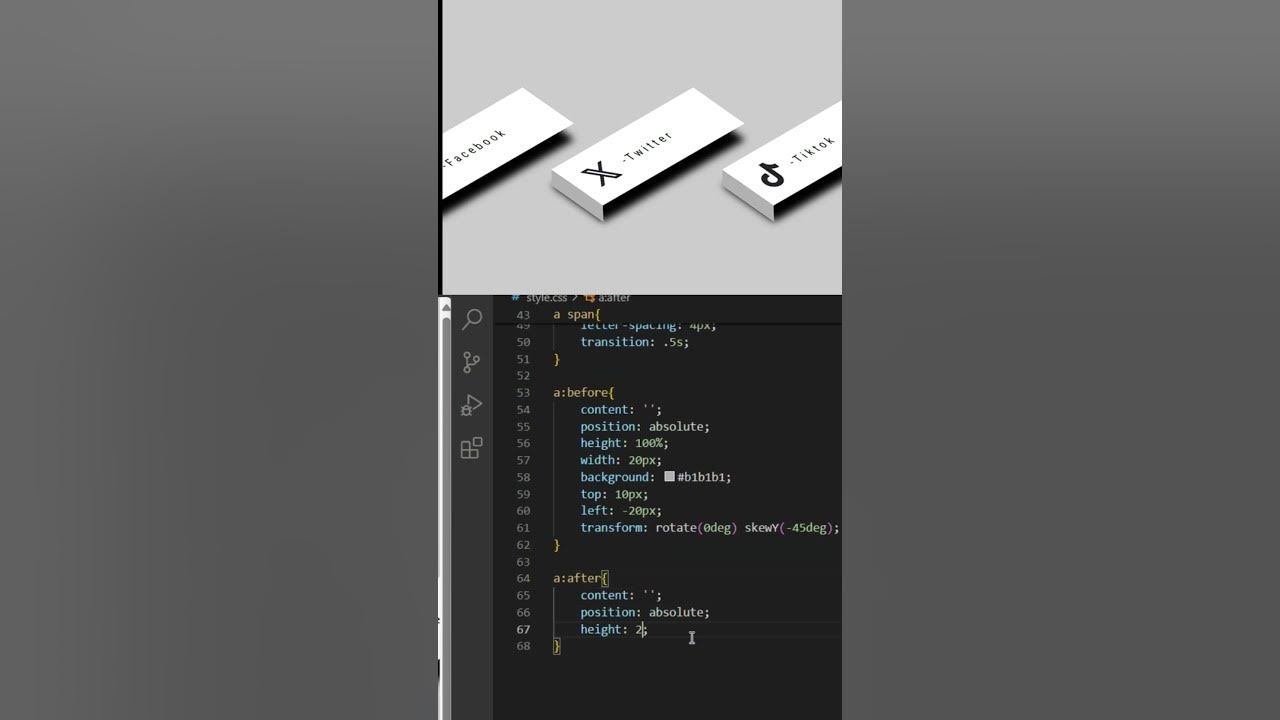 3D social tiles - using html and CSS #html #css #webdesign #animation ...
