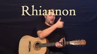 Rhiannon (FLEETWOOD MAC) Easy Guitar Lesson Strum Chords Am - F - C Beginner How to Play