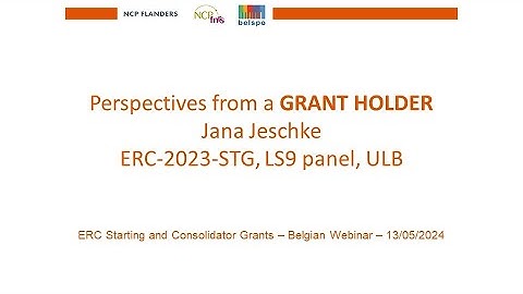 May 2024 – Jana Jeschke (ERC Starting grant Holder, 2023 call)