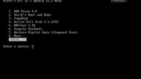 Hirens Boot Mini Windows HDD Low Level Format Tools