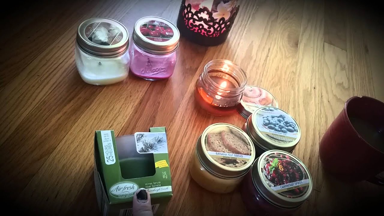 Dollar Tree Candle Reviews & Candle empties YouTube