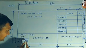 #TITLE BLOCK #ENGINEERING DRAWING  EXPLANATION BY VIJAY SIR 8750725636
